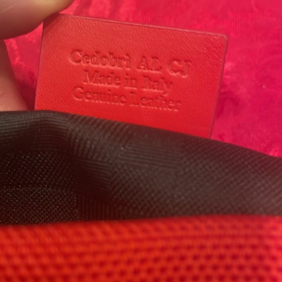 Bally Canvas RARE with Leather Trim Crossbody / messenger bag Bag - Red. - Picture 10 of 12